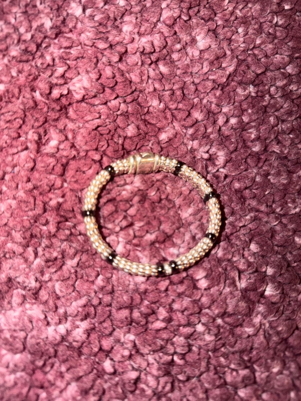 Lagos Single Station BlackCeramic Diamond Bracelet 9mm